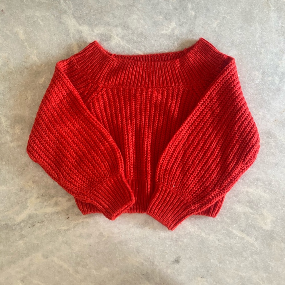 H&M Red Knit Sweater